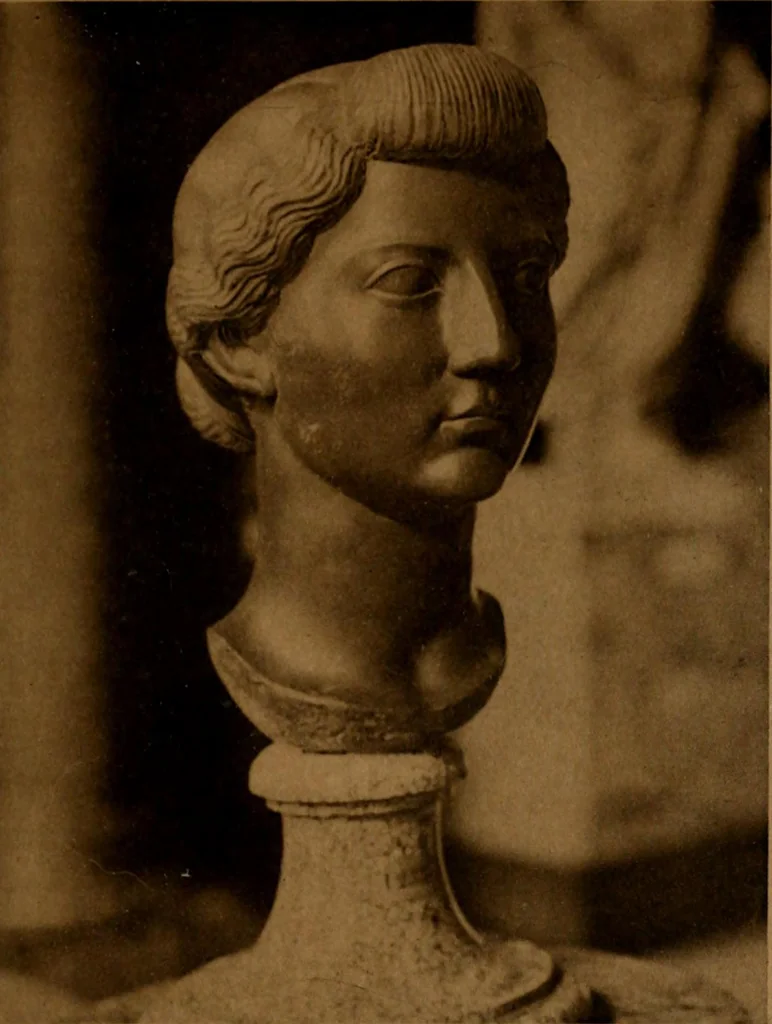 An illustration from Les musées d'Europe. La sculpture au Louvre;, 1900, leaf 168