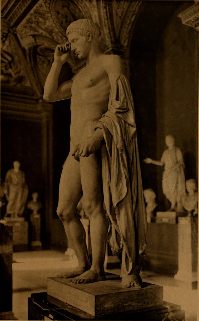 An illustration from Les musées d'Europe. La sculpture au Louvre;, 1900, leaf 176