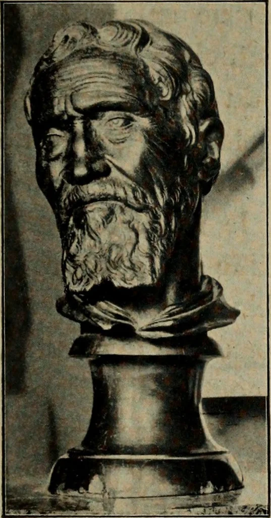 An illustration from Les musées d'Europe. La sculpture au Louvre;, 1900, leaf 180