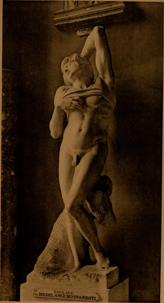 An illustration from Les musées d'Europe. La sculpture au Louvre;, 1900, leaf 186