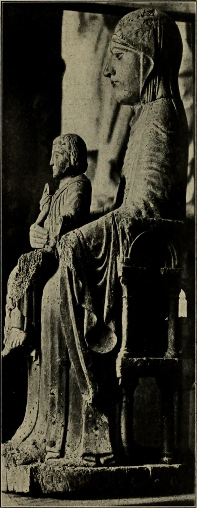An illustration from Les musées d'Europe. La sculpture au Louvre;, 1900, leaf 200