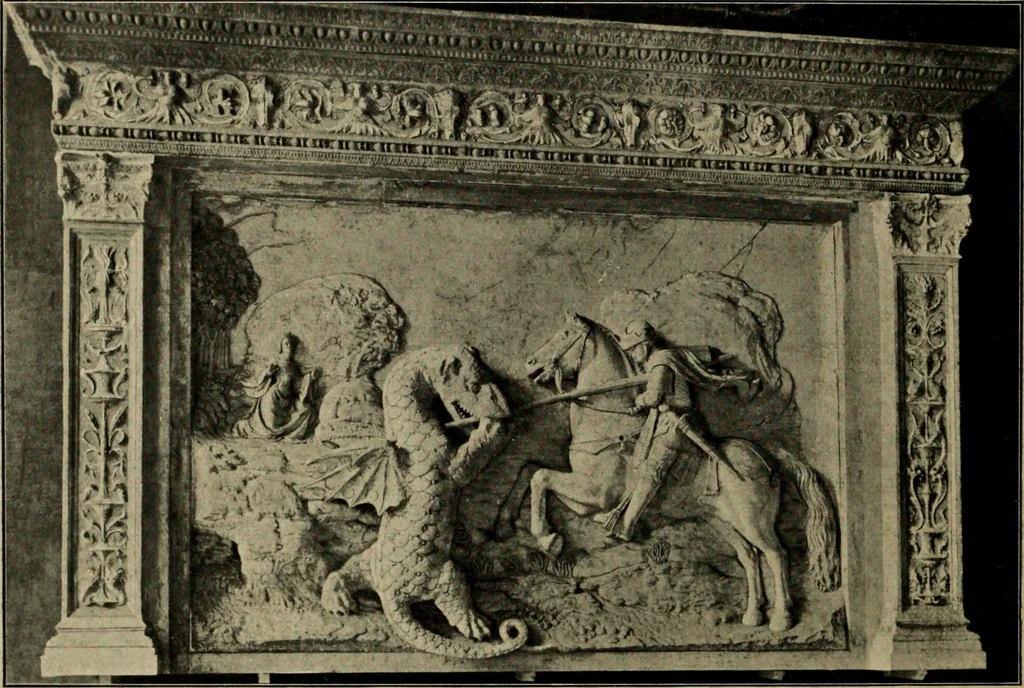 An illustration from Les musées d'Europe. La sculpture au Louvre;, 1900, leaf 209