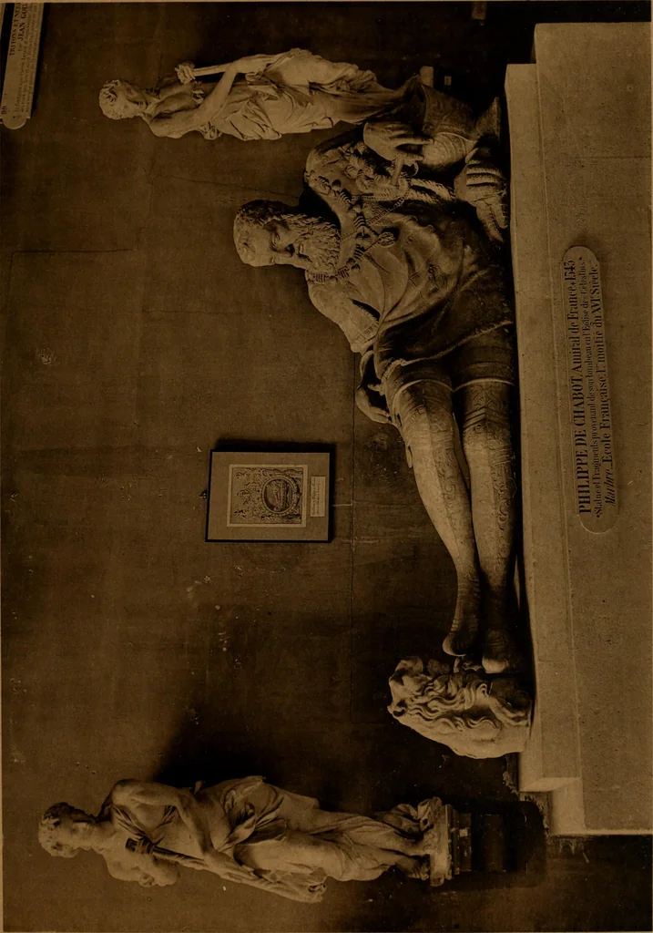 An illustration from Les musées d'Europe. La sculpture au Louvre;, 1900, leaf 218
