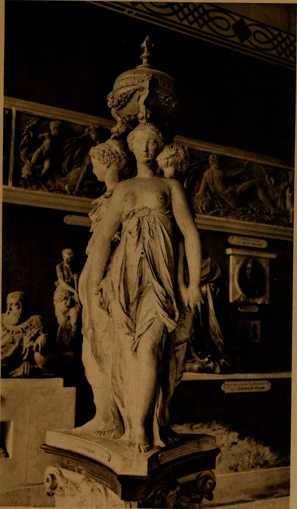 An illustration from Les musées d'Europe. La sculpture au Louvre;, 1900, leaf 222