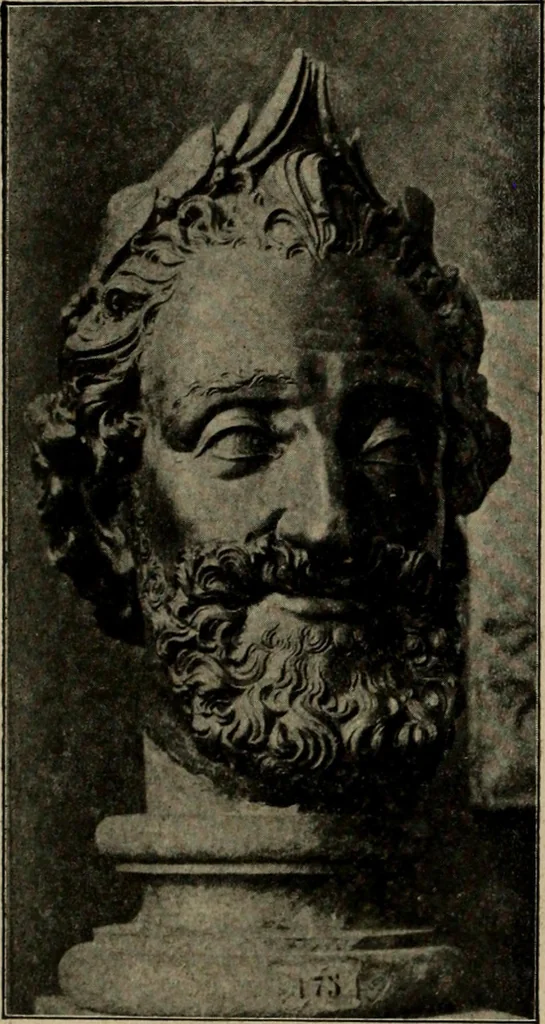 An illustration from Les musées d'Europe. La sculpture au Louvre;, 1900, leaf 225