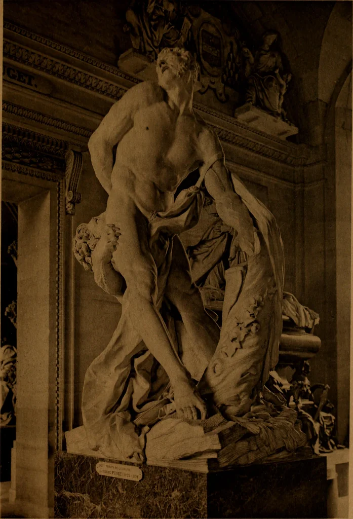 An illustration from Les musées d'Europe. La sculpture au Louvre;, 1900, leaf 236