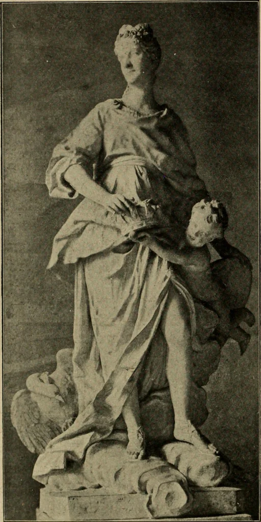 An illustration from Les musées d'Europe. La sculpture au Louvre;, 1900, leaf 245