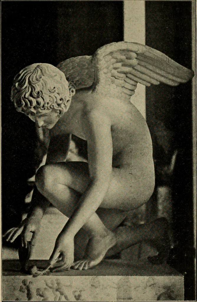 An illustration from Les musées d'Europe. La sculpture au Louvre;, 1900, leaf 258