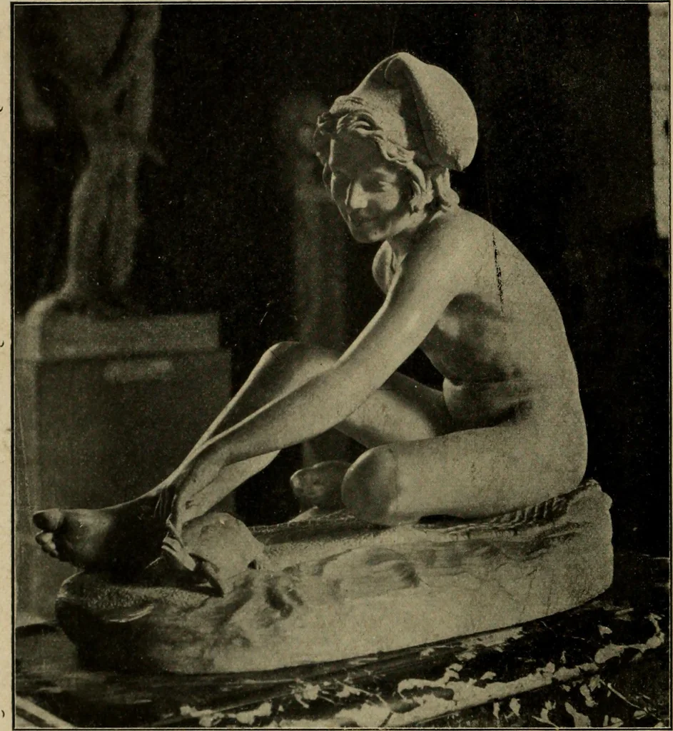 An illustration from Les musées d'Europe. La sculpture au Louvre;, 1900, leaf 263