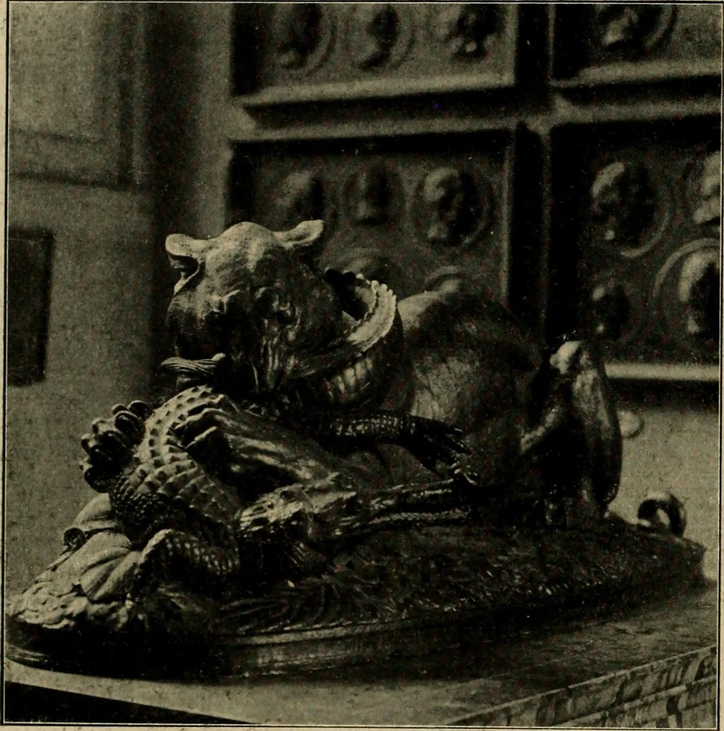An illustration from Les musées d'Europe. La sculpture au Louvre;, 1900, leaf 265