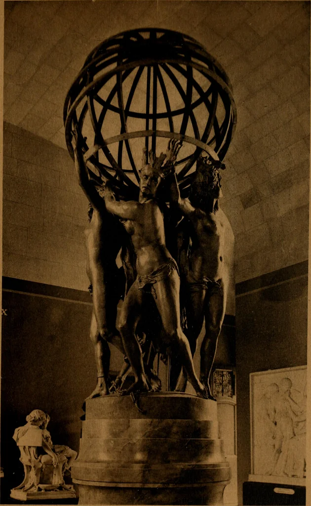 An illustration from Les musées d'Europe. La sculpture au Louvre;, 1900, leaf 268