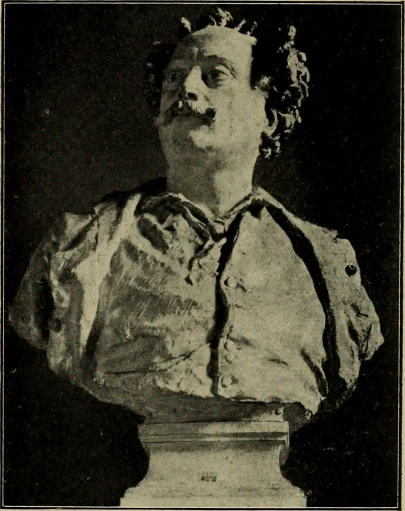 An illustration from Les musées d'Europe. La sculpture au Louvre;, 1900, leaf 274