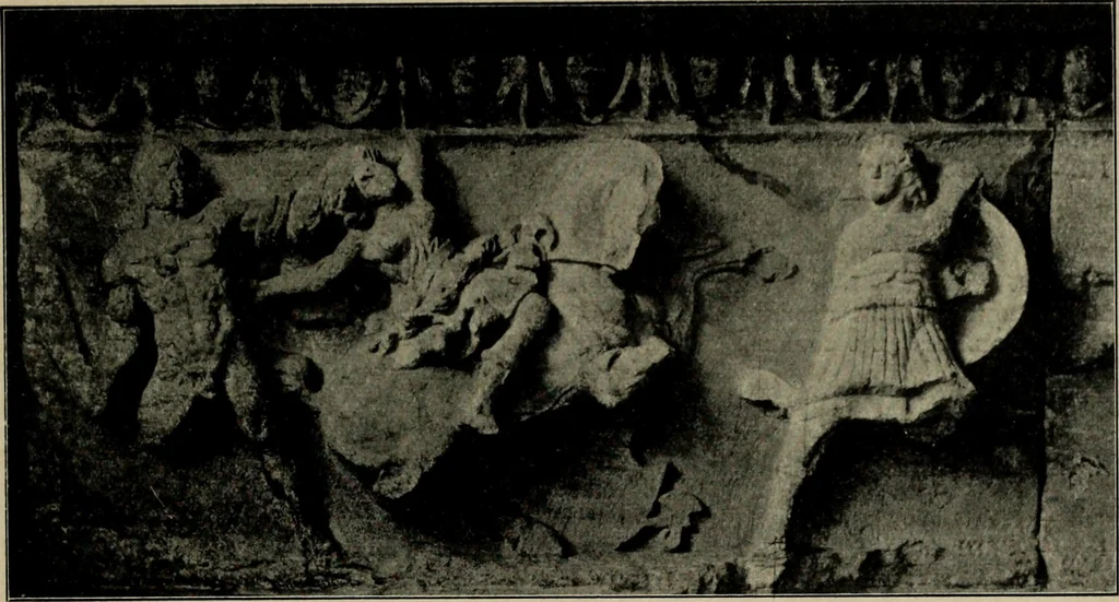 An illustration from Les musées d'Europe. La sculpture au Louvre;, 1900, leaf 292