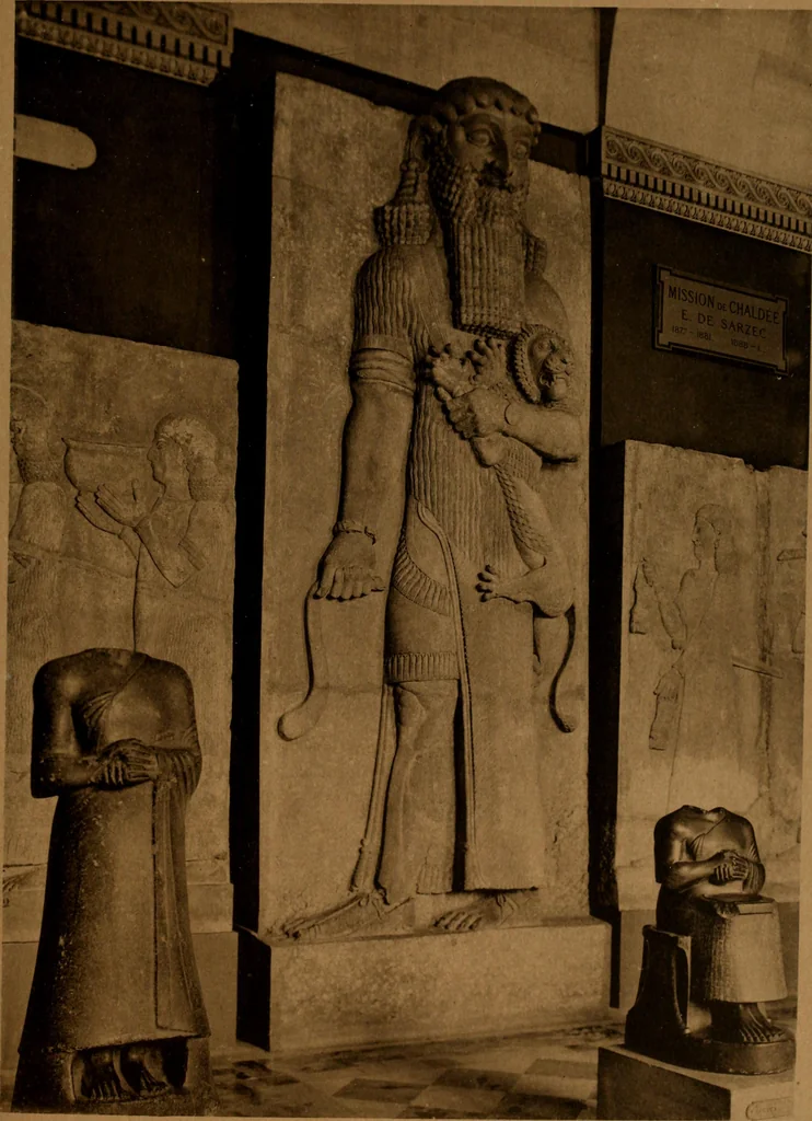 An illustration from Les musées d'Europe. La sculpture au Louvre;, 1900, leaf 46