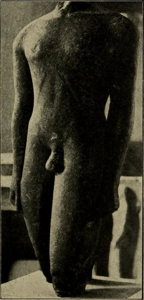An illustration from Les musées d'Europe. La sculpture au Louvre;, 1900, leaf 69