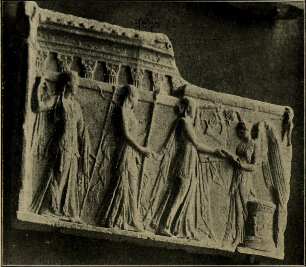 An illustration from Les musées d'Europe. La sculpture au Louvre;, 1900, leaf 89