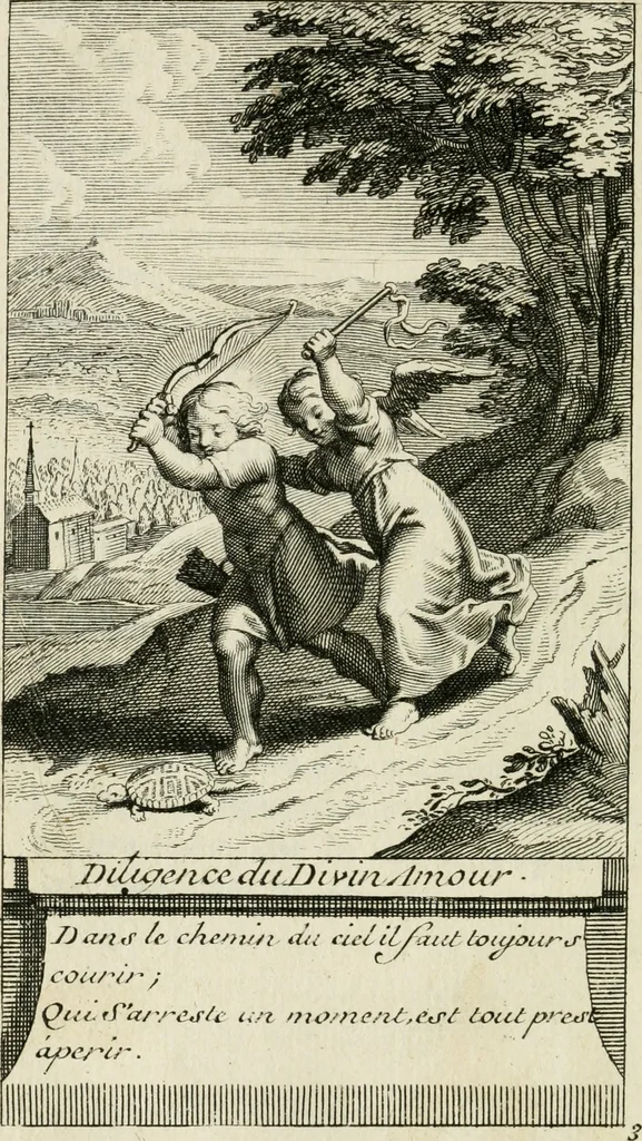 An illustration from Les mysteres de l'amour divin : avec des reflexions morales, tirées de l'ecriture sainte & des saints peres, 1719, leaf 275