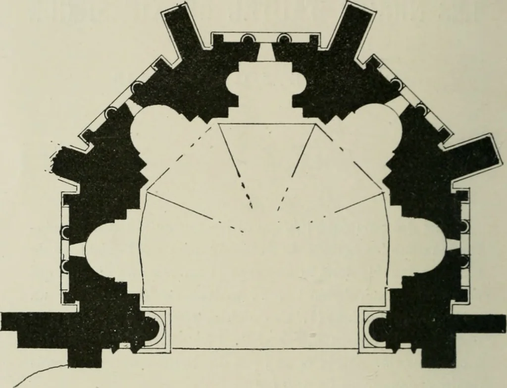 An illustration from Les niches d'autel du XIIe siècle dans les Soissonnais, 1913, leaf 13