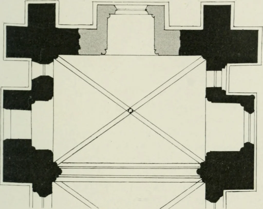 An illustration from Les niches d'autel du XIIe siècle dans les Soissonnais, 1913, leaf 20