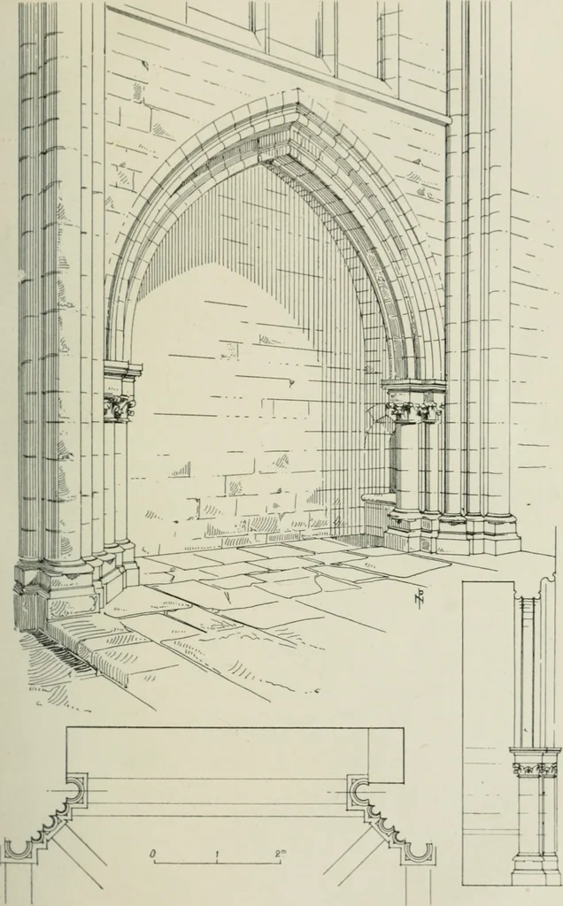 An illustration from Les niches d'autel du XIIe siècle dans les Soissonnais, 1913, leaf 26