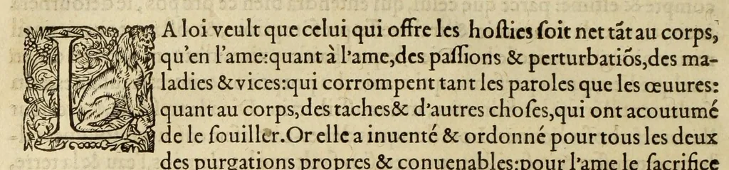 An illustration from Les oeuures de Philon Iuif, autheur tres-eloquent, et philosophe tres-graue : contenans l'interpretation de plusieurs diuins & sacrez mysteres, & l'instruction d'vn chacun en toutes bonnes & sainctes moeurs, 1575, leaf 310
