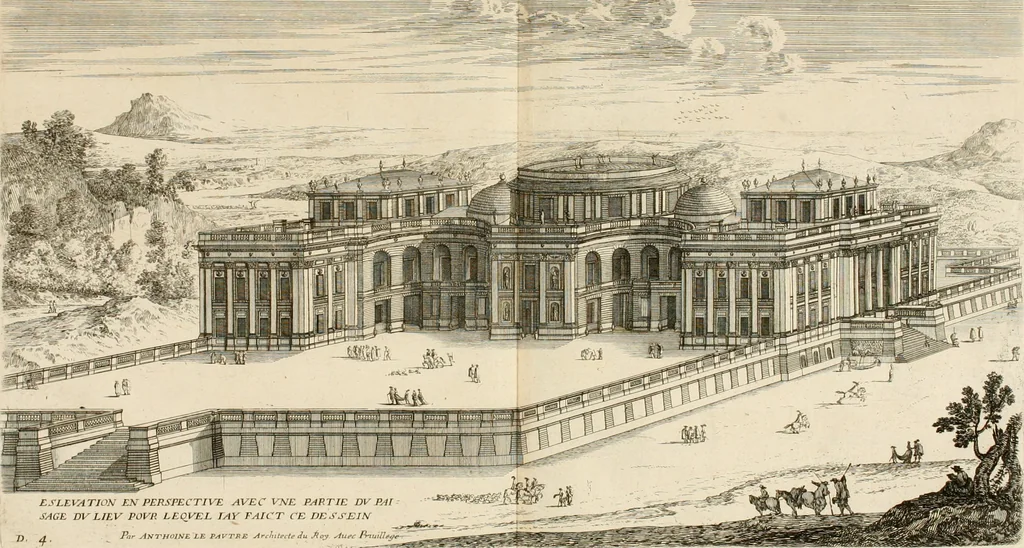 An illustration from Les oeuvres d'architectvre d'Anthoine Le Pavtre, 1652, leaf 108