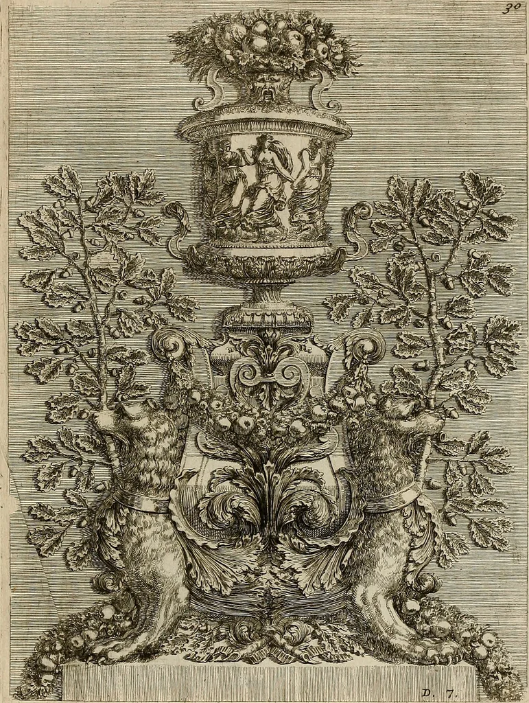 An illustration from Les oeuvres d'architectvre d'Anthoine Le Pavtre, 1652, leaf 118