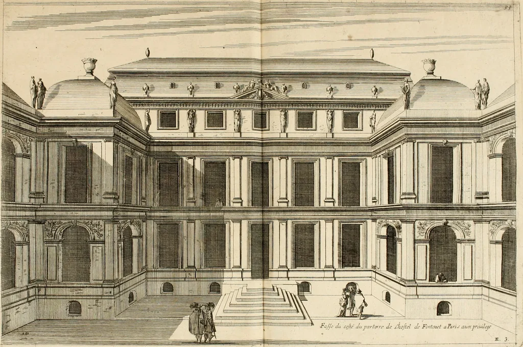 An illustration from Les oeuvres d'architectvre d'Anthoine Le Pavtre, 1652, leaf 136