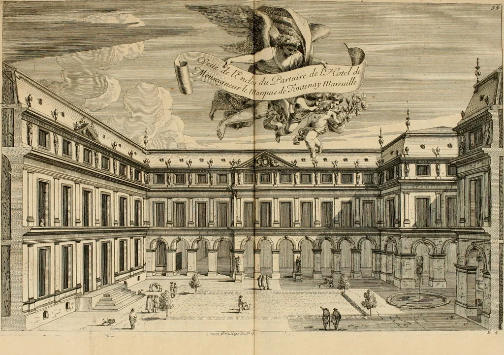 An illustration from Les oeuvres d'architectvre d'Anthoine Le Pavtre, 1652, leaf 140