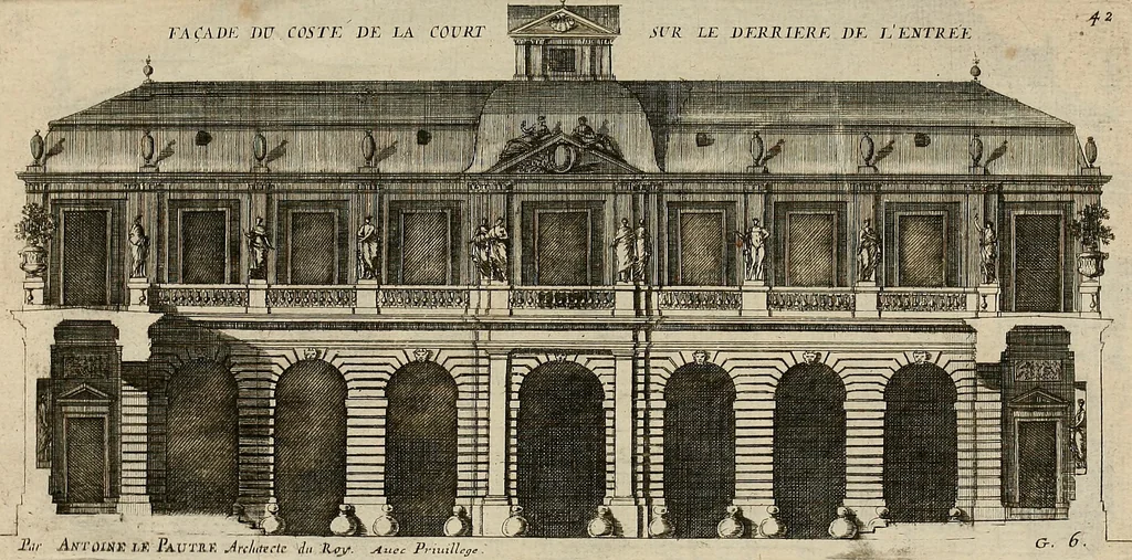 An illustration from Les oeuvres d'architectvre d'Anthoine Le Pavtre, 1652, leaf 170