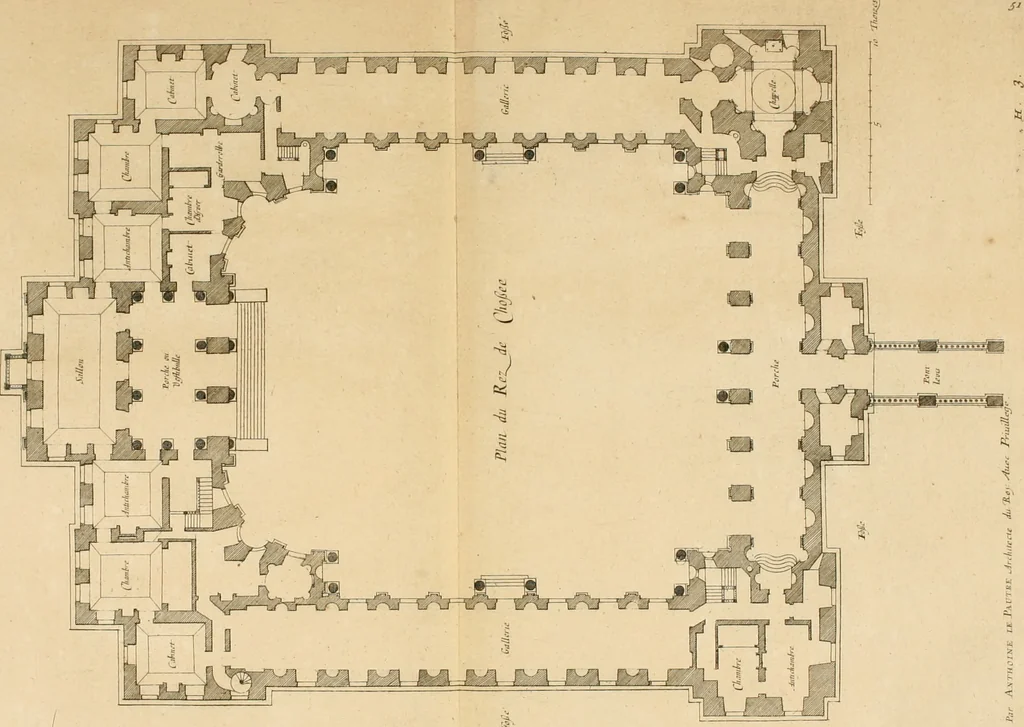 An illustration from Les oeuvres d'architectvre d'Anthoine Le Pavtre, 1652, leaf 198