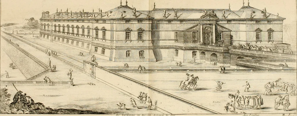 An illustration from Les oeuvres d'architectvre d'Anthoine Le Pavtre, 1652, leaf 202