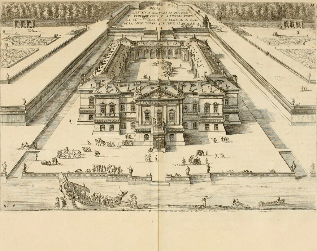 An illustration from Les oeuvres d'architectvre d'Anthoine Le Pavtre, 1652, leaf 210