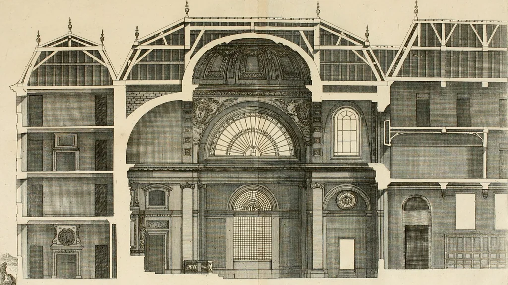 An illustration from Les oeuvres d'architectvre d'Anthoine Le Pavtre, 1652, leaf 230