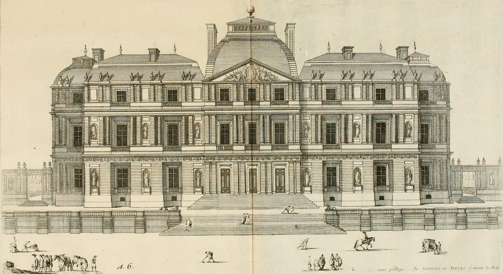 An illustration from Les oeuvres d'architectvre d'Anthoine Le Pavtre, 1652, leaf 36