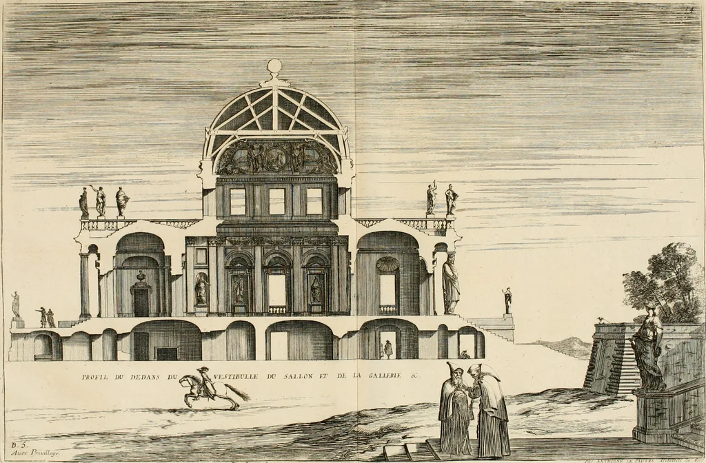 An illustration from Les oeuvres d'architectvre d'Anthoine Le Pavtre, 1652, leaf 60