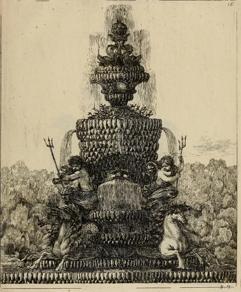An illustration from Les oeuvres d'architectvre d'Anthoine Le Pavtre, 1652, leaf 66