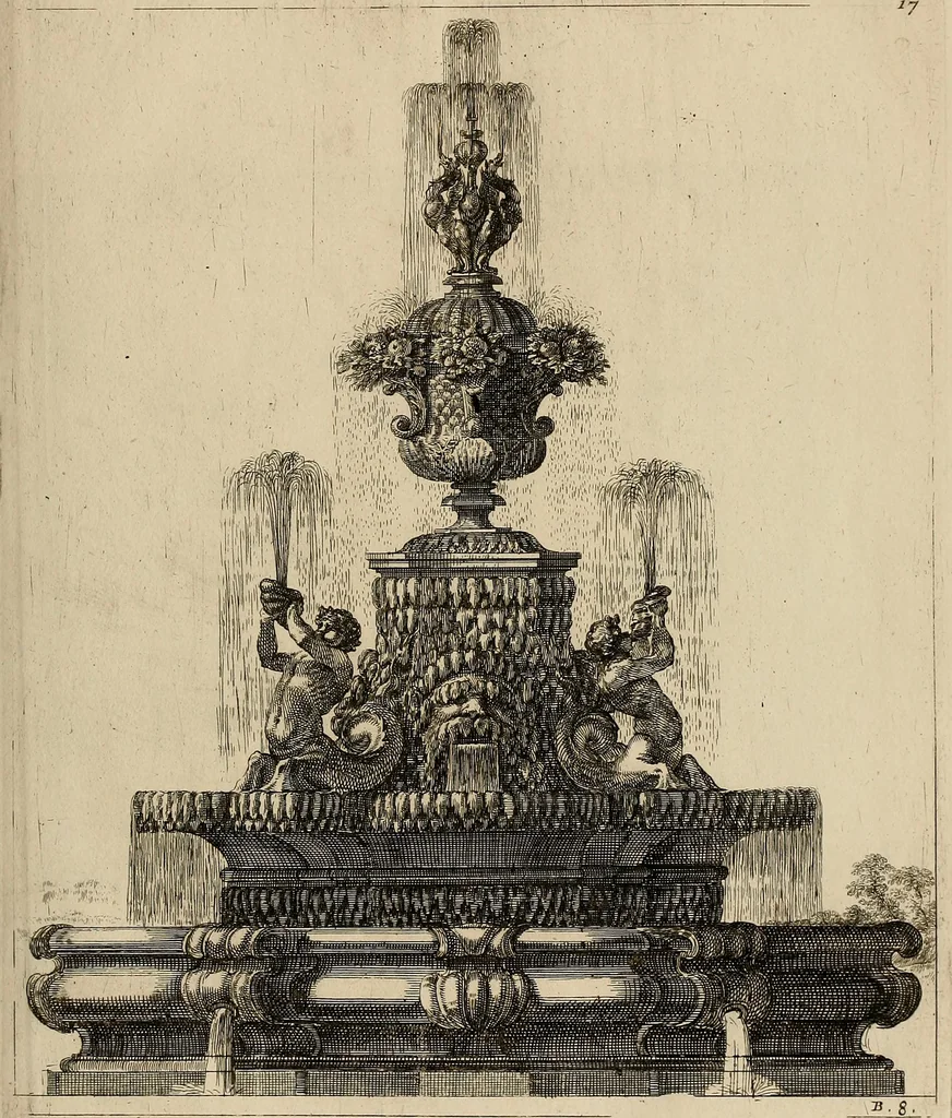 An illustration from Les oeuvres d'architectvre d'Anthoine Le Pavtre, 1652, leaf 68