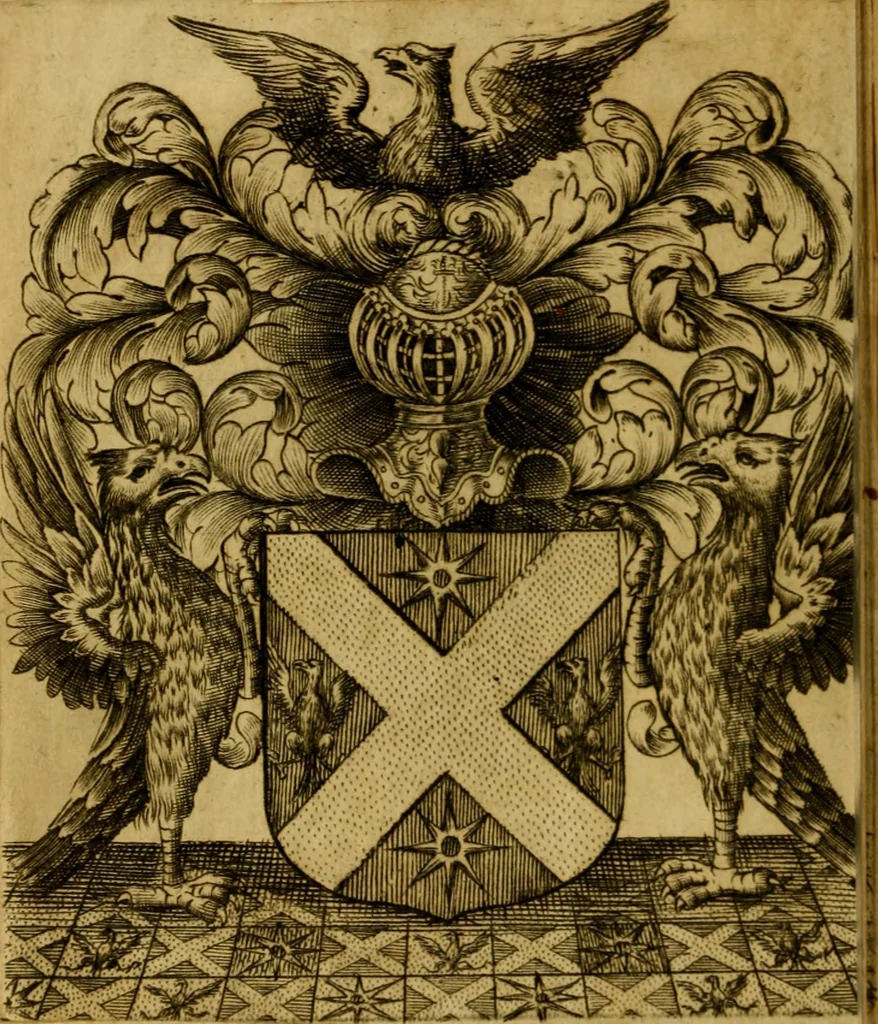 An illustration from Les oeuvres de Ciceron de la traduction de Monsieur Du Ryer, 1670, leaf 3