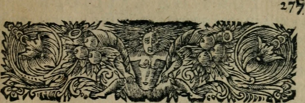 An illustration from Les Oeuvres de monsieur Sarasin, 1663, leaf 350