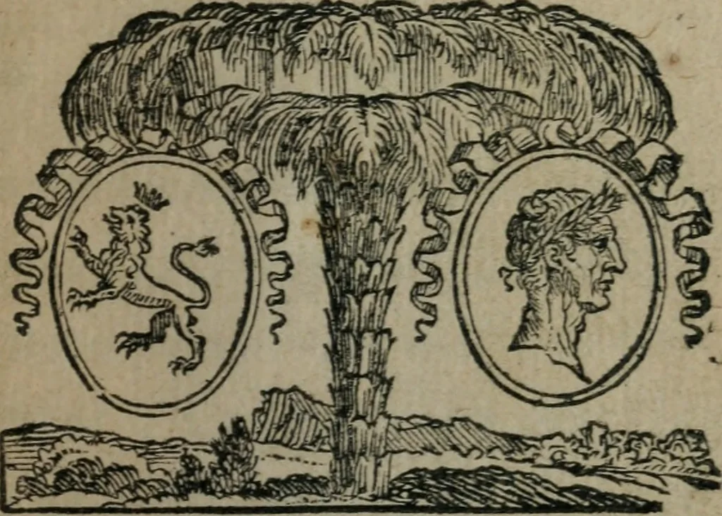 An illustration from Les Oeuvres de monsieur Sarasin, 1663, leaf 4
