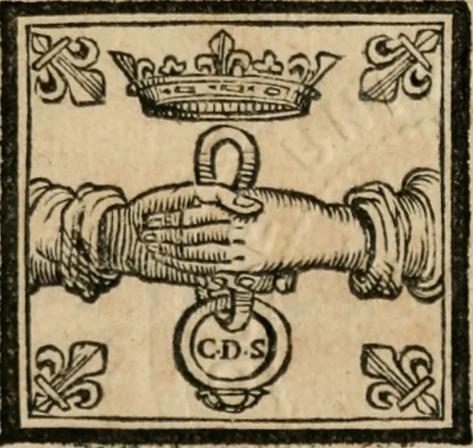 An illustration from Les oeuvres de Monsieur de Cyrano Bergerac, 1676, leaf 4