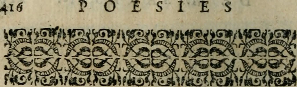 An illustration from Les Oeuvres de Mr Sarasin, 1694, leaf 491