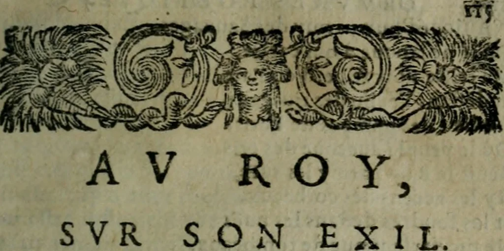 An illustration from Les oeuvres de Théophile, divisée en trois parties : dédiées aux beaux esprits de ce temps, 1662, leaf 118