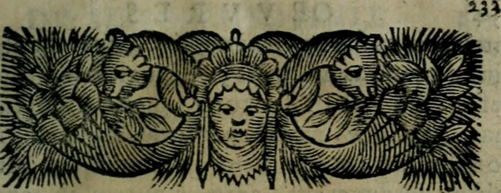 An illustration from Les oeuvres de Théophile, divisée en trois parties : dédiées aux beaux esprits de ce temps, 1662, leaf 236