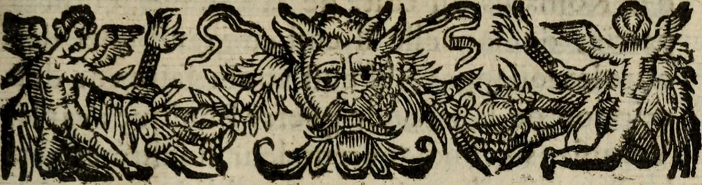 An illustration from Les oeuvres dHorace, latin et françois ... de la version de M. de Marolles, abbé de Villeloin, 1652, leaf 24