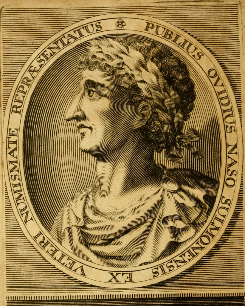 An illustration from Les oeuvres d'Ovide, 1697, leaf 7