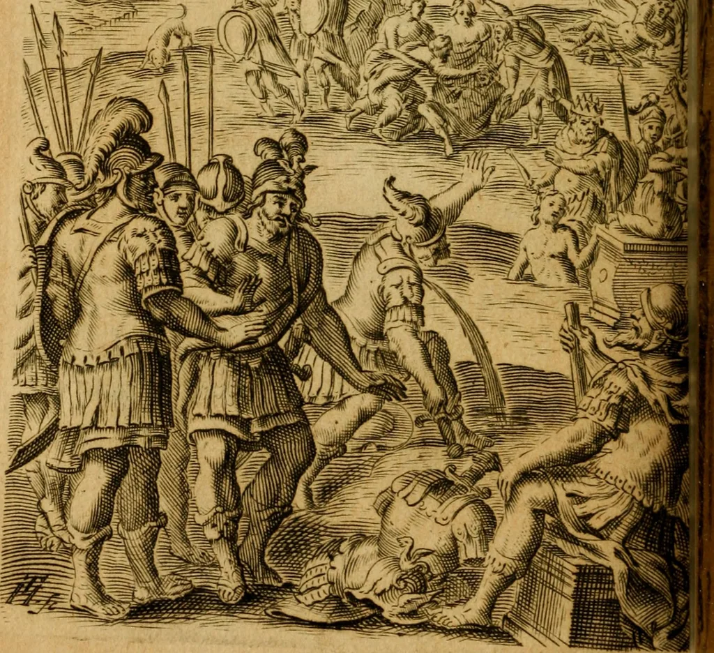 An illustration from Les oeuvres d'Ovide, 1697, leaf 195