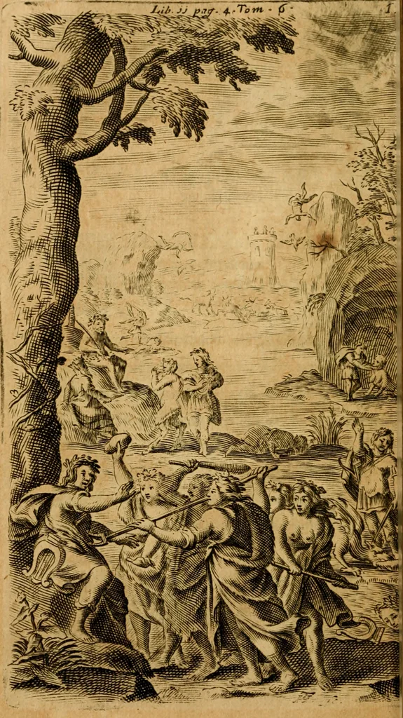 An illustration from Les oeuvres d'Ovide, 1697, leaf 35