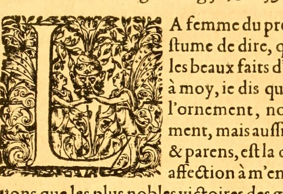An illustration from Les oeuvres morales et meslées de Plutarque, 1665, leaf 785